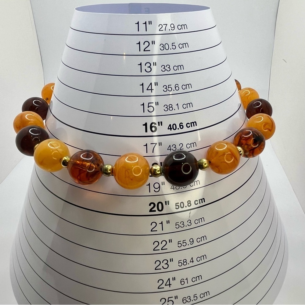 Vintage Napier Lucite Bead Necklace & Earrings Set - Picture 9 of 15